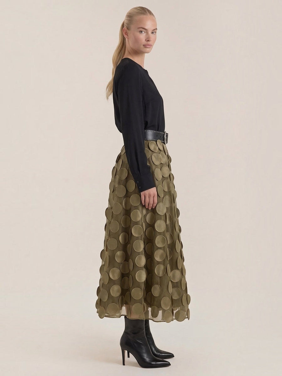 Olga Circle Applique Tulle Skirt