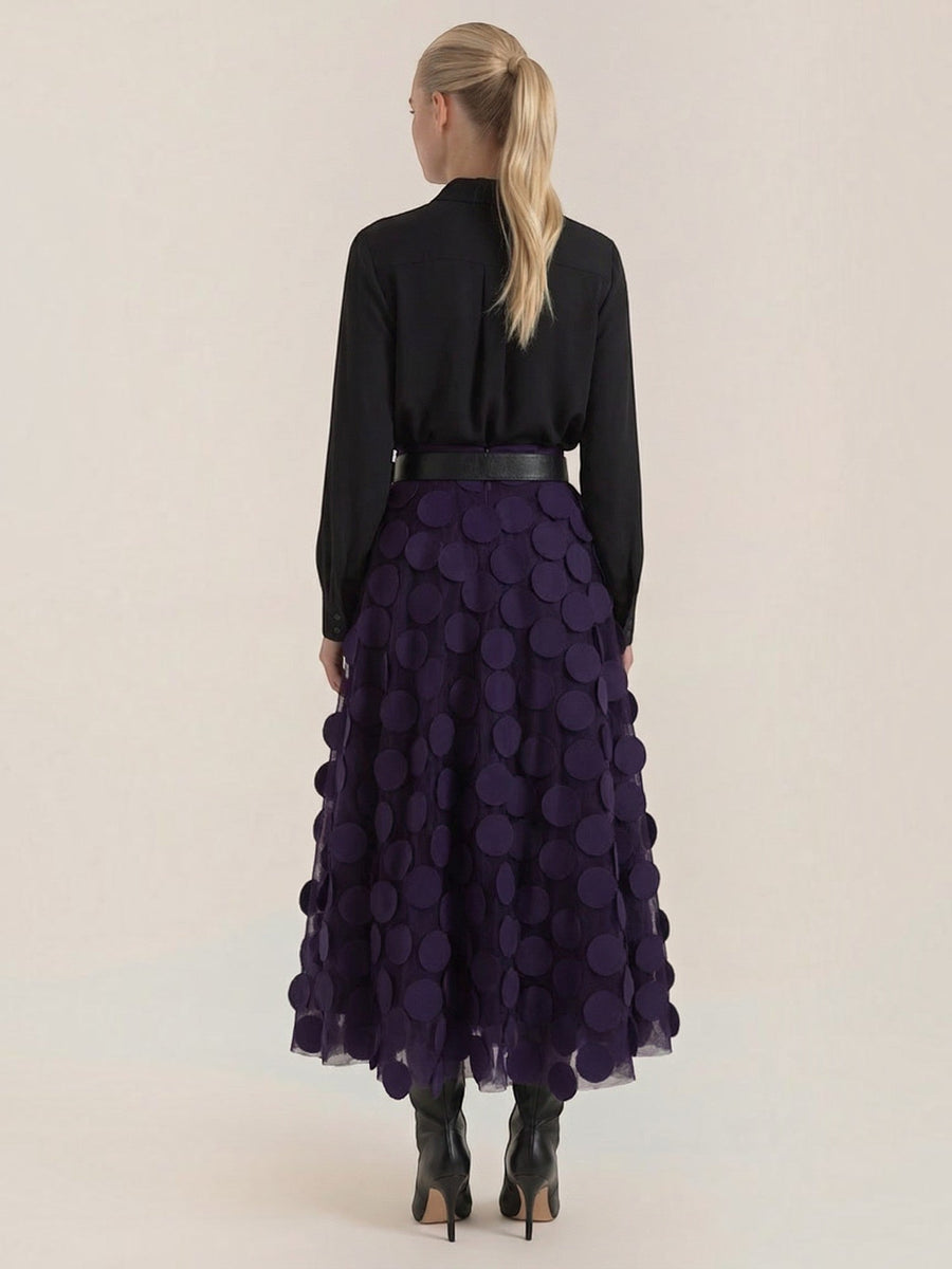 Olga Circle Applique Tulle Skirt