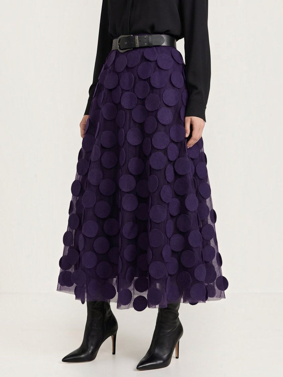 Olga Circle Applique Tulle Skirt