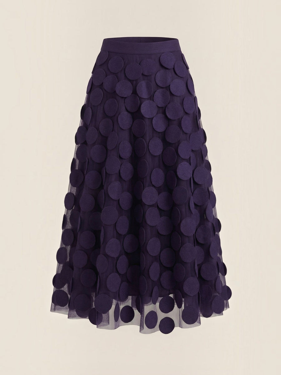 Olga Circle Applique Tulle Skirt