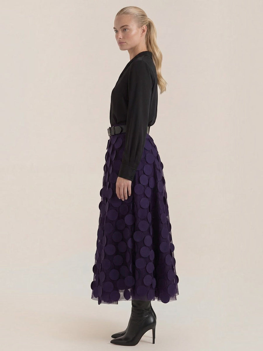 Olga Circle Applique Tulle Skirt