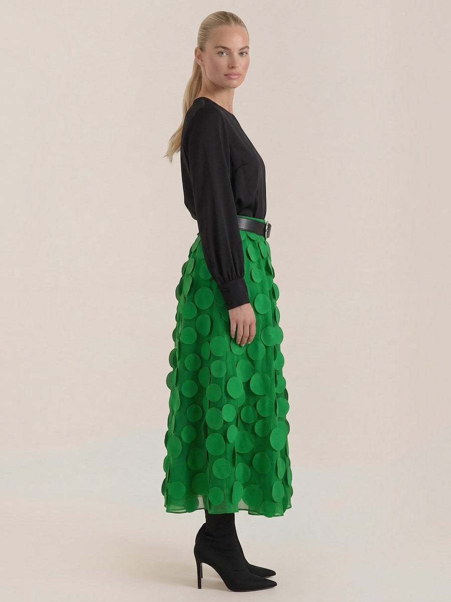 Olga Circle Applique Tulle Skirt