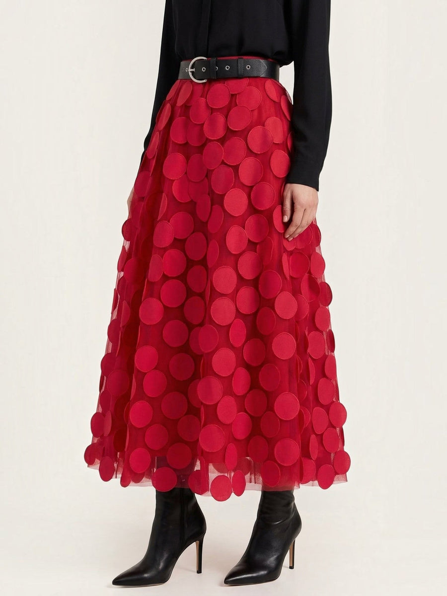 Olga Circle Applique Tulle Skirt