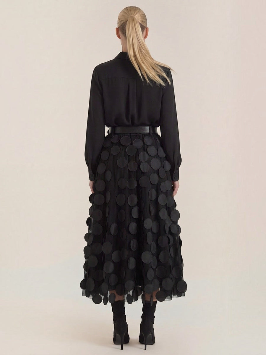 Olga Circle Applique Tulle Skirt