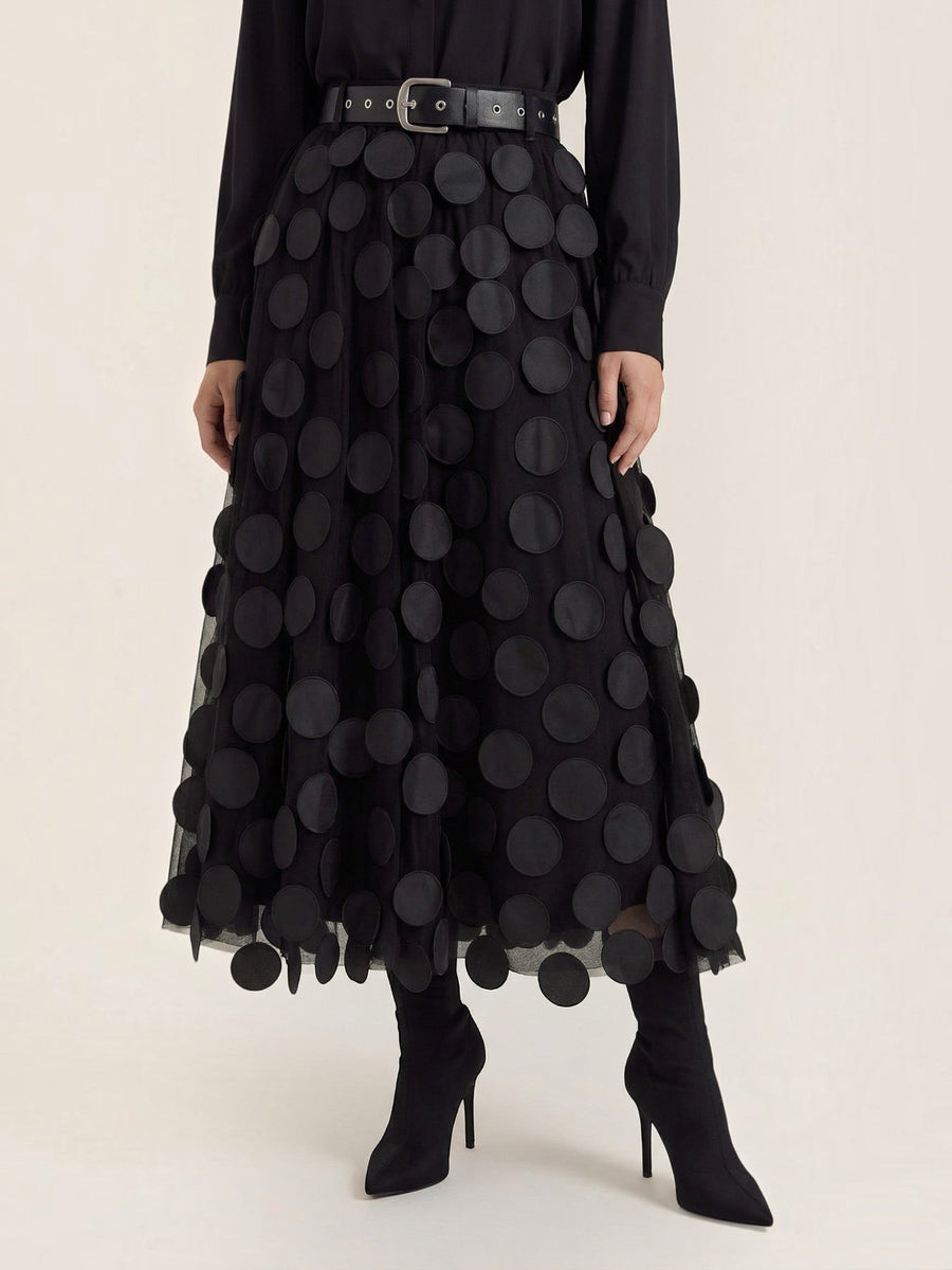 Olga Circle Applique Tulle Skirt