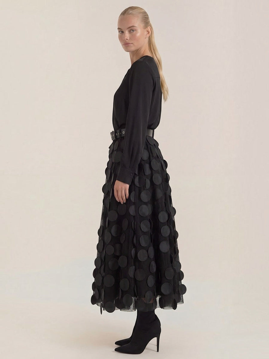 Olga Circle Applique Tulle Skirt
