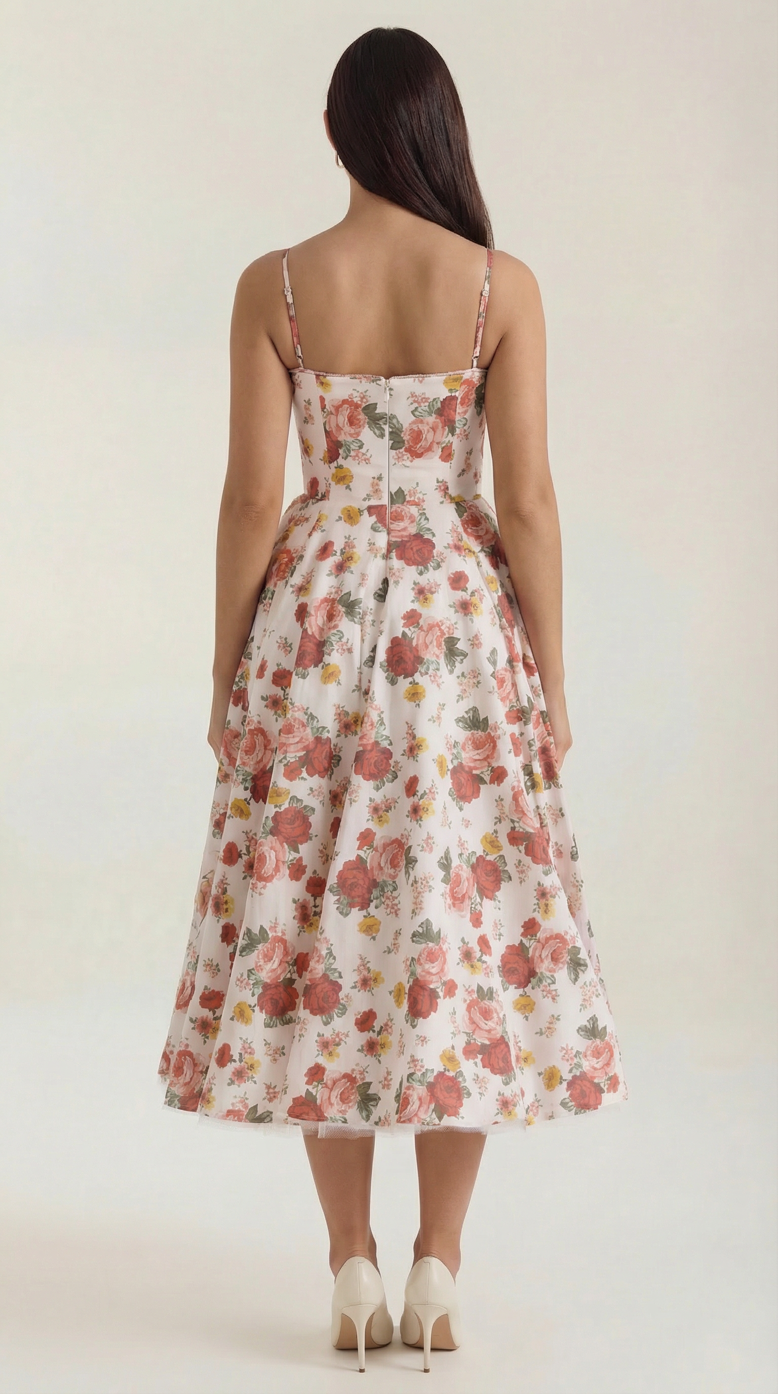 Isolde Tulle Midi Dress - Baby blue - XL