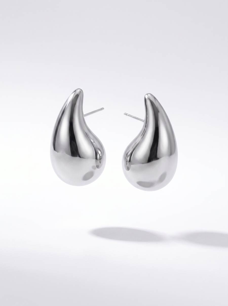 Ivana Polished Copper Drop Earrings