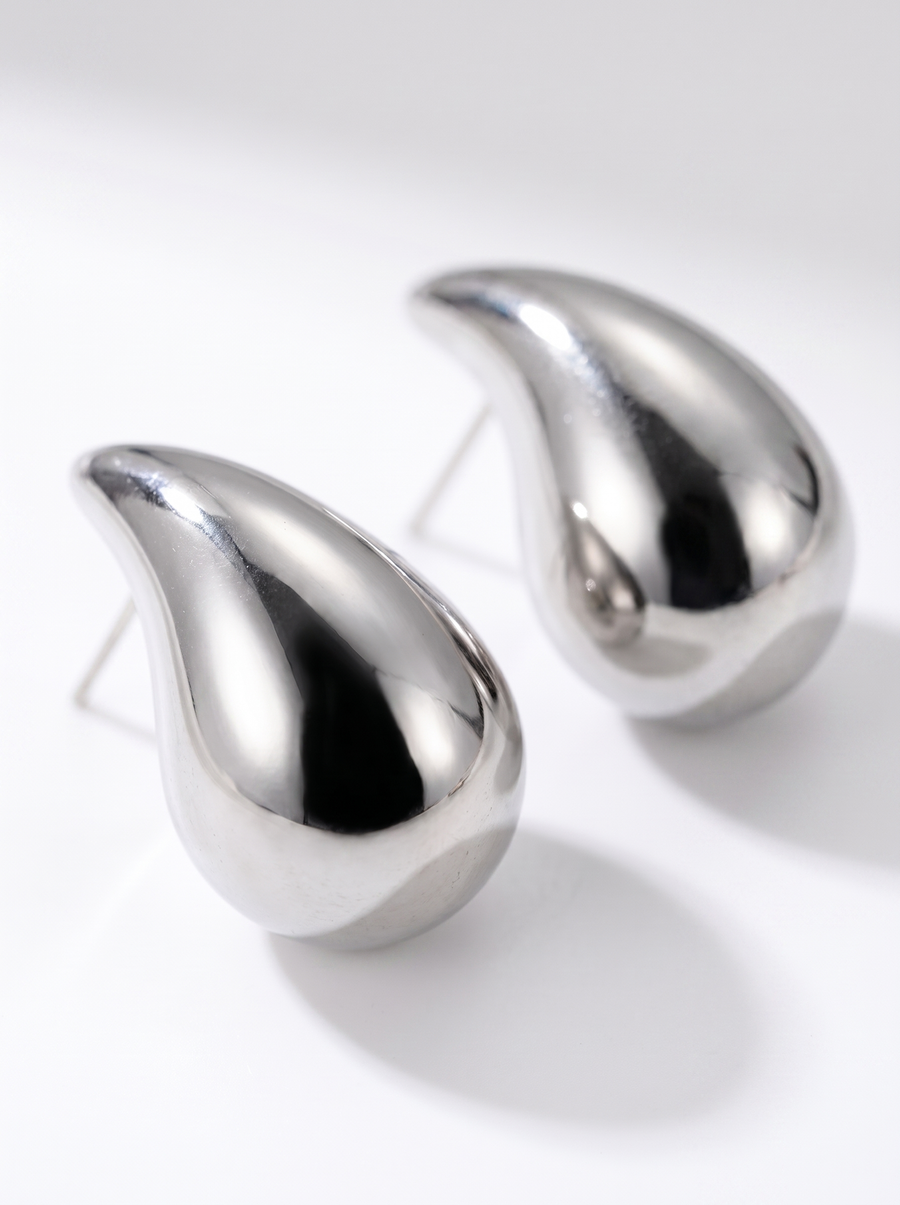 Ivana Polished Copper Drop Earrings