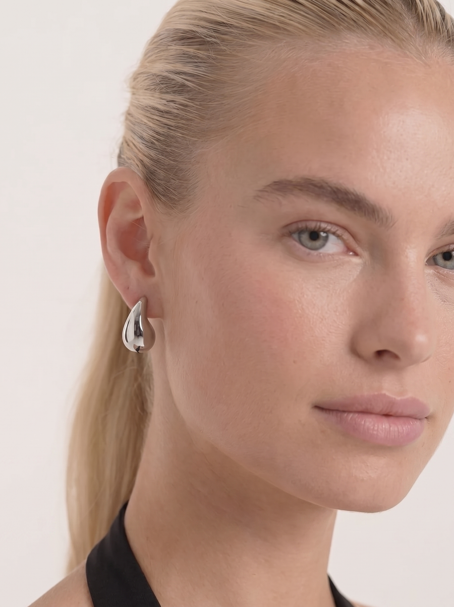 Ivana Polished Copper Drop Earrings