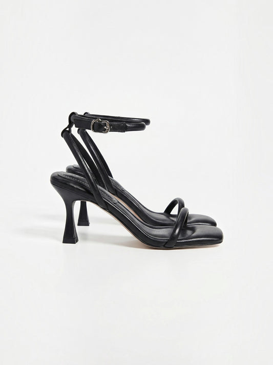 Lisa Ankle Strap Kitten Heel Sandals