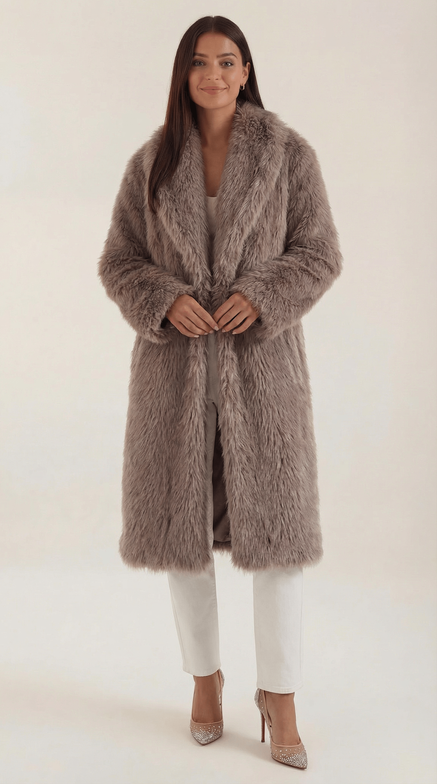 Narcissa Long Faux Fur Jacket
