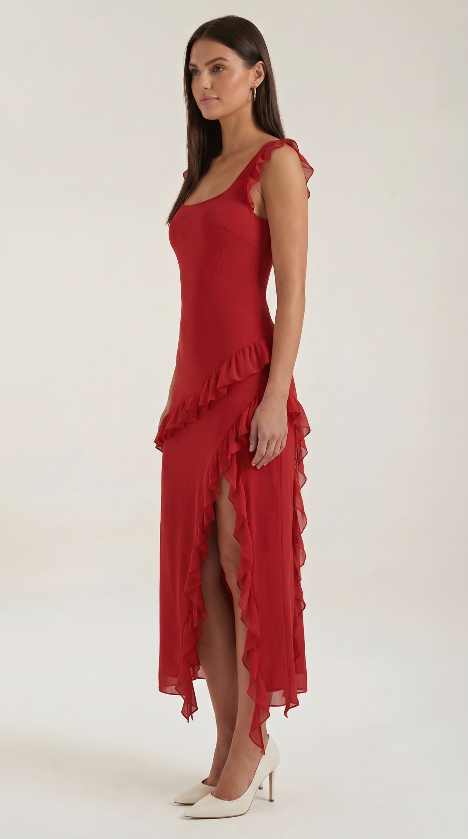 Susan Ruffled Maxi Dress