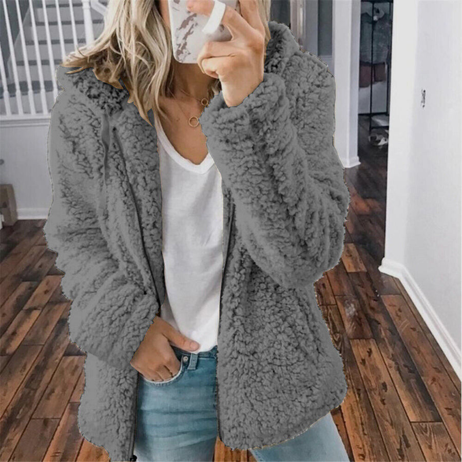 Carly Sherpa Fleece Zip Jacket