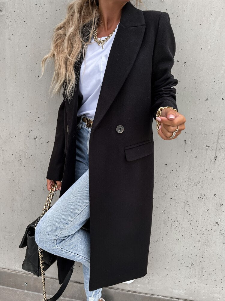 Setra Double Breasted Long Winter Coat