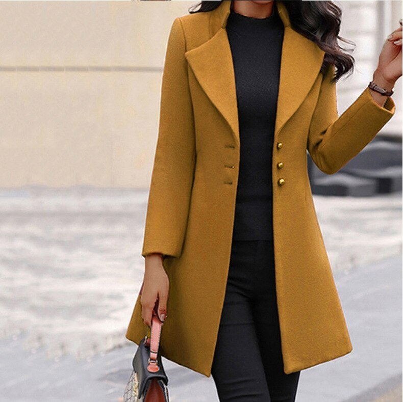 Viviana Knee Length Blazer Coat