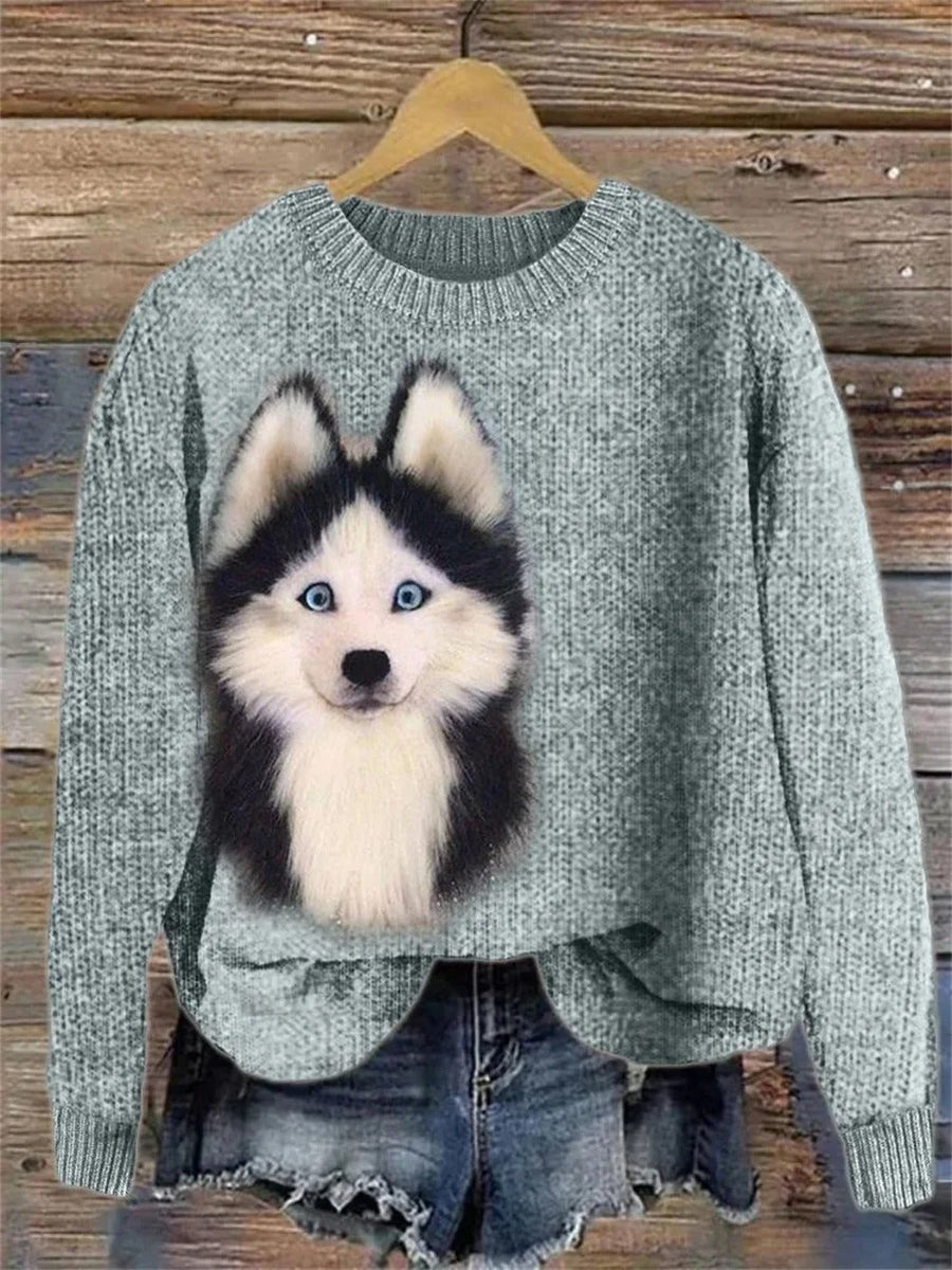 Rieke Printed Casual Sweater