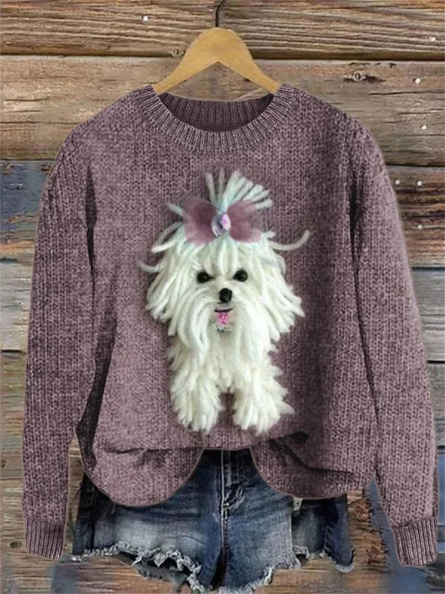 Rieke Printed Casual Sweater