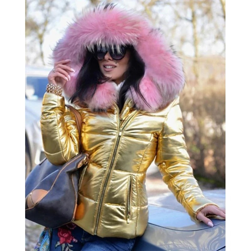 Honorine Faux Fur Lined Hooded Jacket