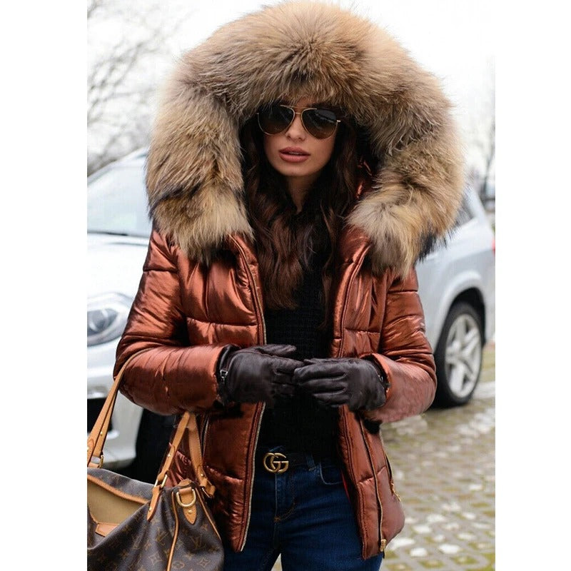 Honorine Faux Fur Lined Hooded Jacket