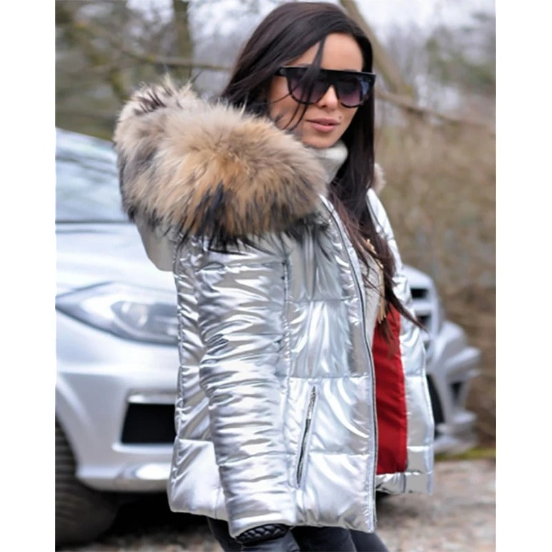 Honorine Faux Fur Lined Hooded Jacket