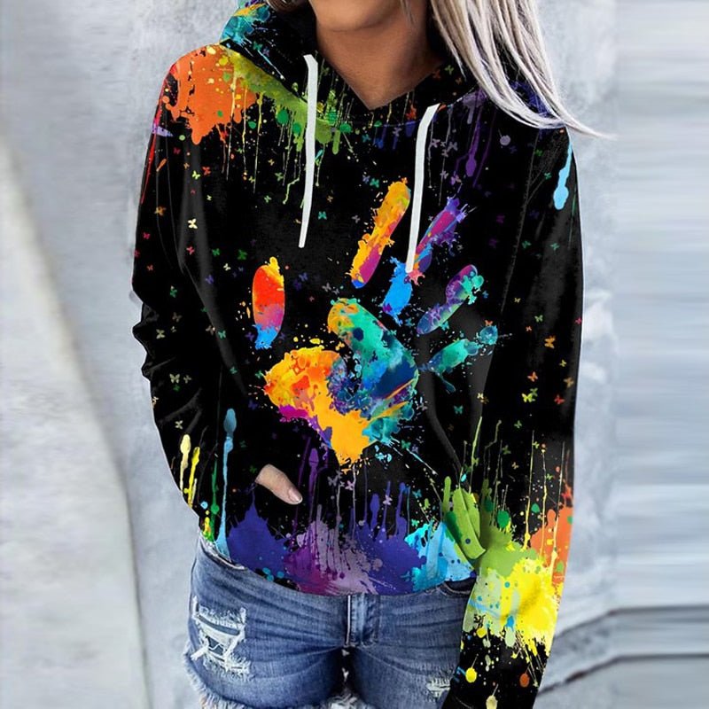 Jacinta Digital Print Casual Sweater