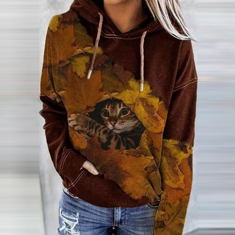 Jacinta Digital Print Casual Sweater