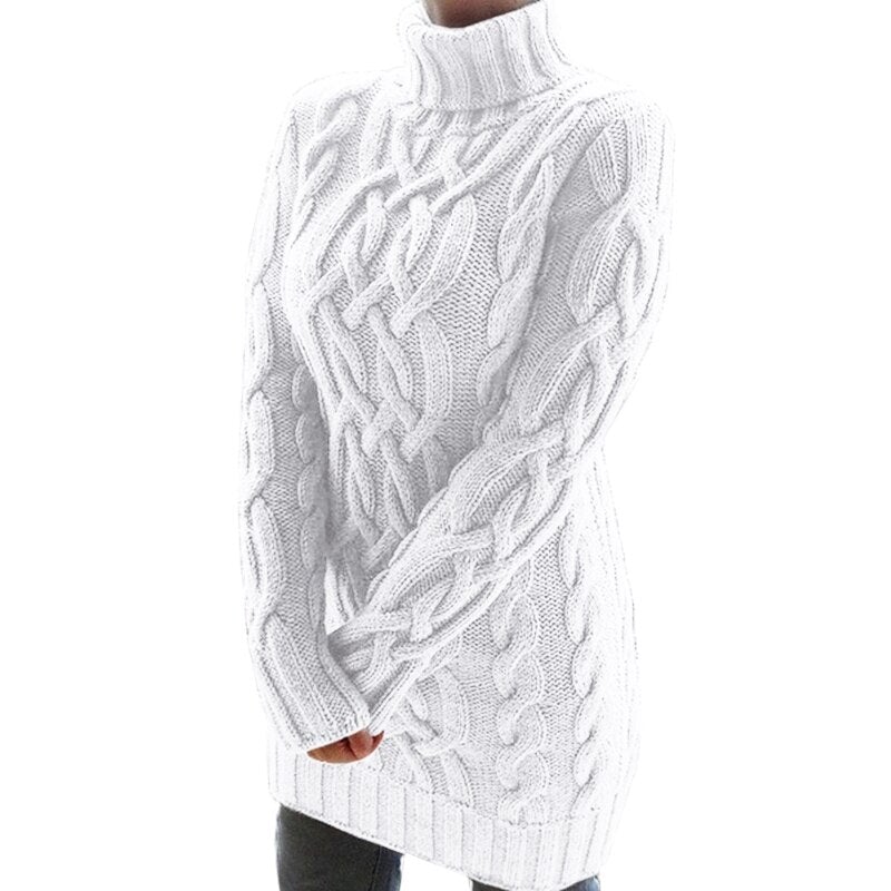 Shinan Cozy Long Knit Sweater Dress