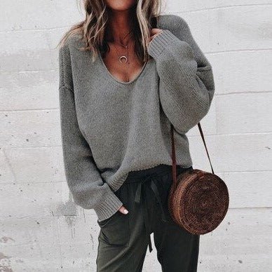 Lenya Oversized V Neck Sweater