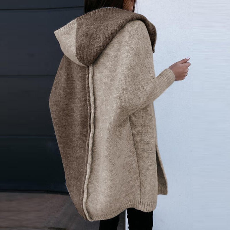 Ingrid Long Hooded Oversized Wool Cardigan