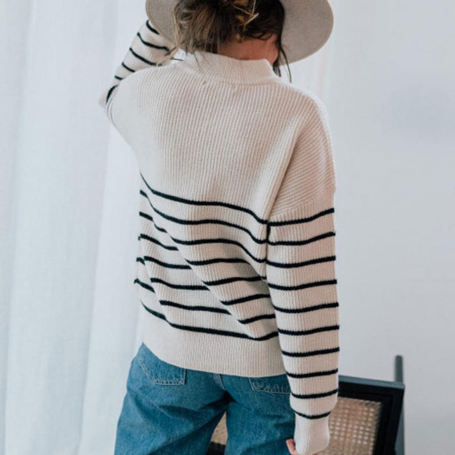 Jorunn Zip Detail Knit Sweater